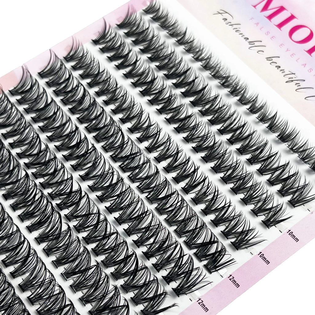 30D/40D/60D/80D Individual Lashes bunches DIY Natural Eyelash Extension 200 Cluster 3D Russia Volume Natural Mink Lashes makeup