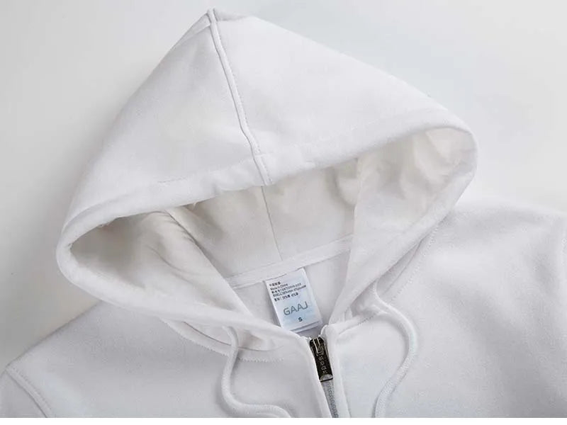 Top Quality Custom Cotton Zipper Hoodie Print Photo Text Brand Logo Men Womens Thick Fleece Autumn Winter Warm Sweatshirt 350gsm