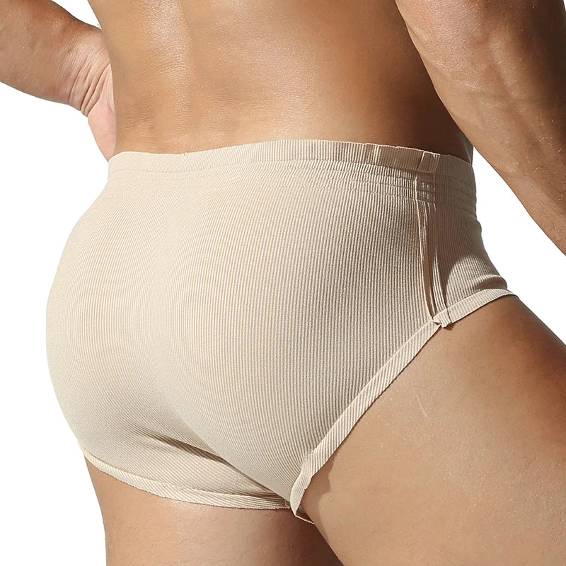 TAUWELL Men's Sexy Rib Brief Underwear Comfortable Rayon Material New Arrivals