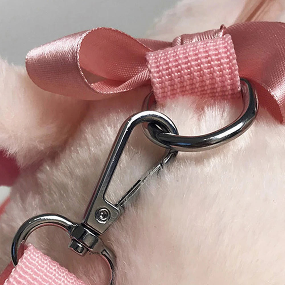 Pink Piglet Plush Bag Korean Version Large Capacity Lady Shoulder Bag Cartoon Ins Cute Doll Messenger Bag Handbags Crossbody