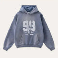 PFNW 2025 Spring High Street Vintage Washed Digital Padded Hooded Sweatshirt Men's American Loose Oversized Pullover Top 28W5695