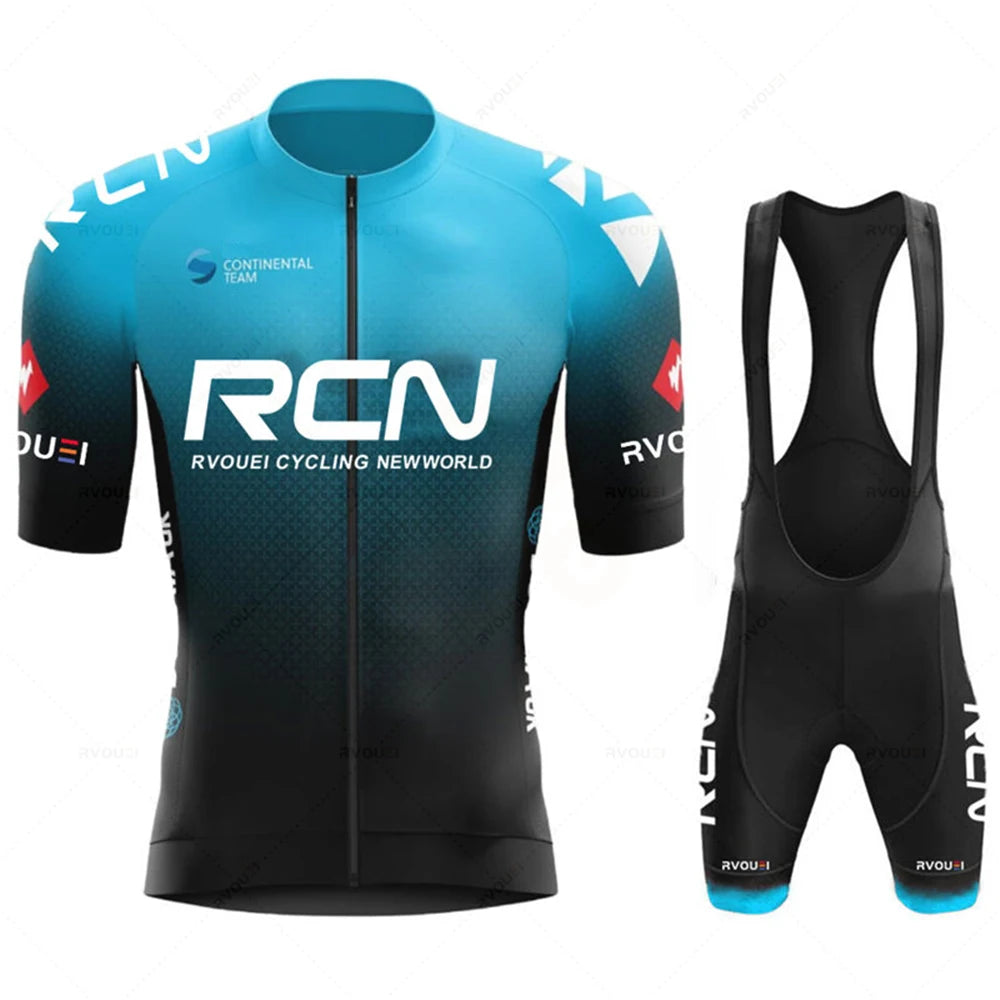 Rcn Cycling jersey Sets 2025 Men's Cycling Clothing Summer Short Sleeve MTB Bike Suit Bicycle Bike Clothes Ropa Ciclismo Hombre