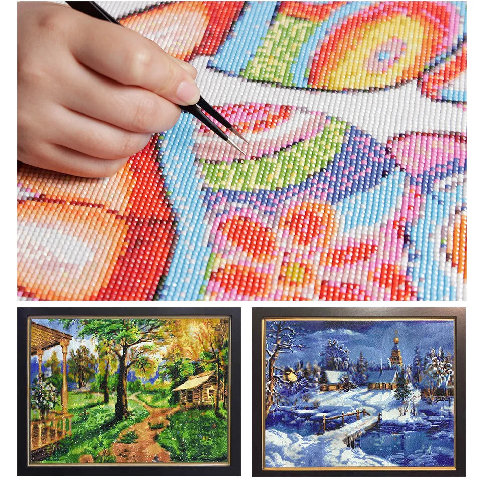 Frameless, Full Diamond Painting Tree New Arrivals 2024 Diamond Mosaic Landscape Rhinestone Pictures Craft Kit