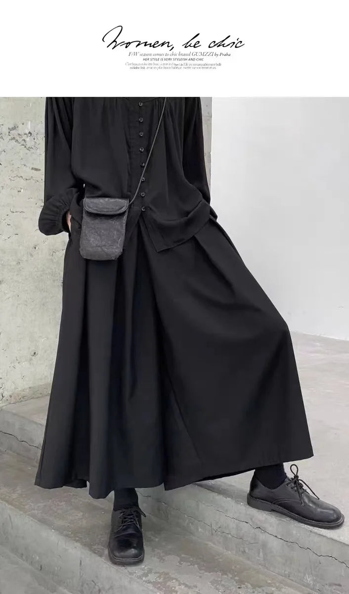 Fashion Y2k Pants for Women Black Color Wide Legged Japanese Harajuku Women's Pants Punk Gothic Streetwear joggers Trousers