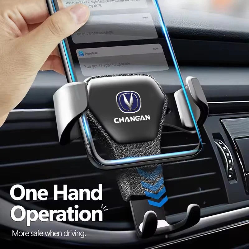 Gravity Auto Phone Holder Car Air Vent Clip Cell Phone Stand Support For Changan X7 UNI-T CS35 CX70 CS85 CS55 CS75 CS15 F70 CS95