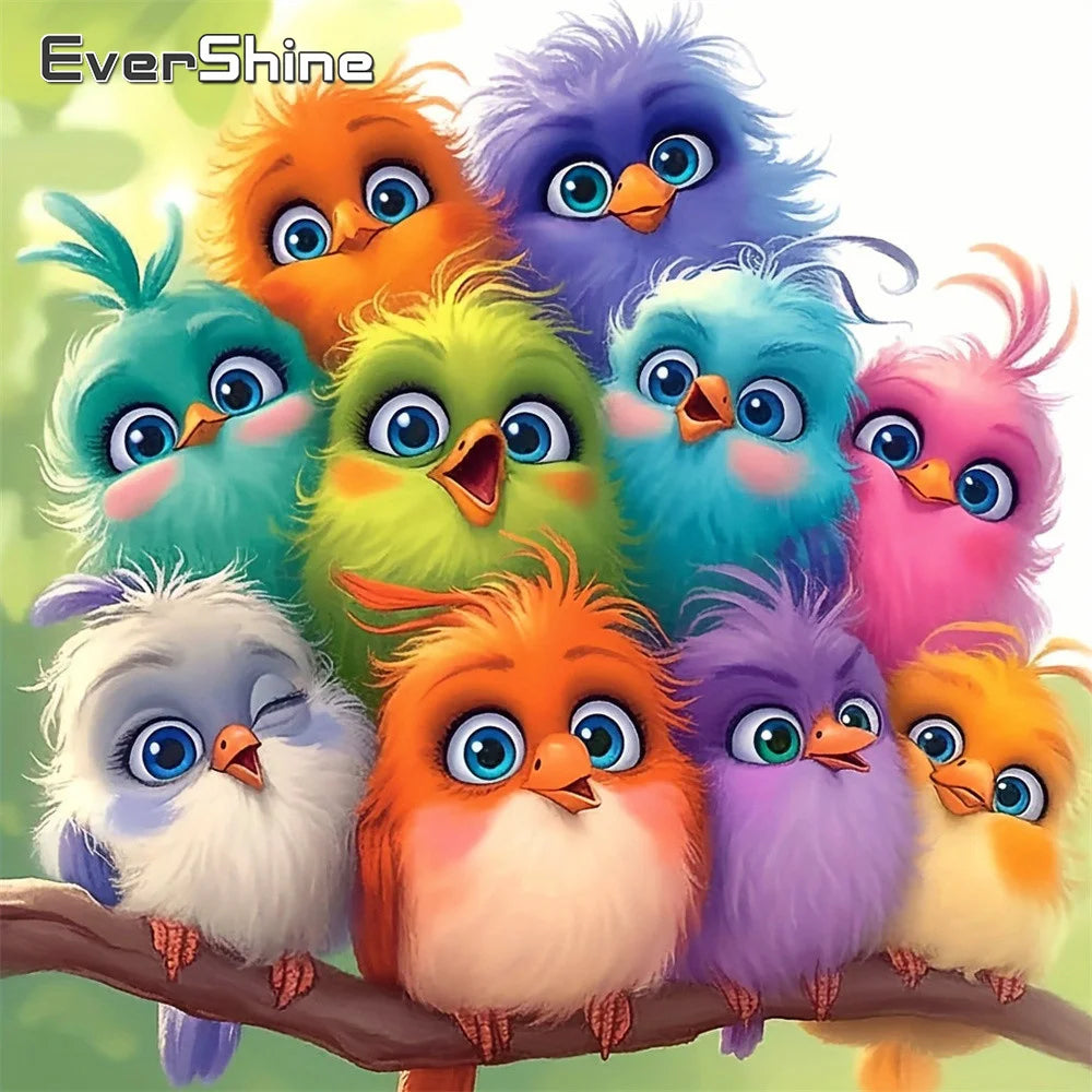 Evershine Printed Cross Stitch Kit Chicken Picture Needlework Embroidery Animal 11CT New Arrivals Home Decoration