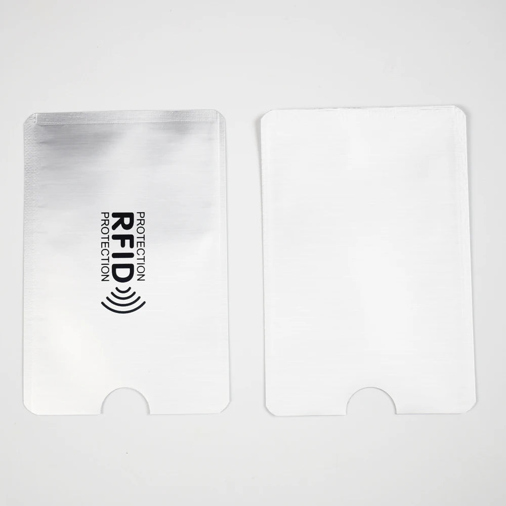 10Pcs/Lot Rfid NFC Blocking Anti Scan ID Case Protection Credit Bank Card Holder Aluminium