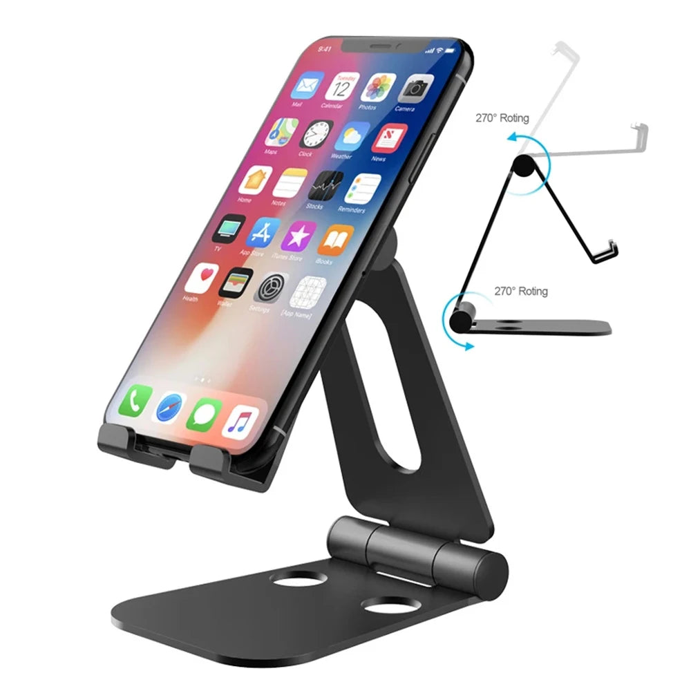 Phone Holder Stand for iPhone Xiaomi Plastic Phone Holder Foldable Mobile Phone Stand Desk