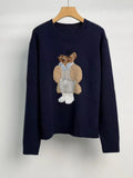 2025 New Autumn/Winter Women's Sweater High Quality Fashion Exquisite Cartoon Jacket  RL Teddy Bear 90% Wool+10% Cashmere Hoodie