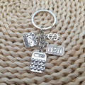 New Product Calculator, Dollar, Accountant Graduation Gift, Financial Keychain Backpack Pendant