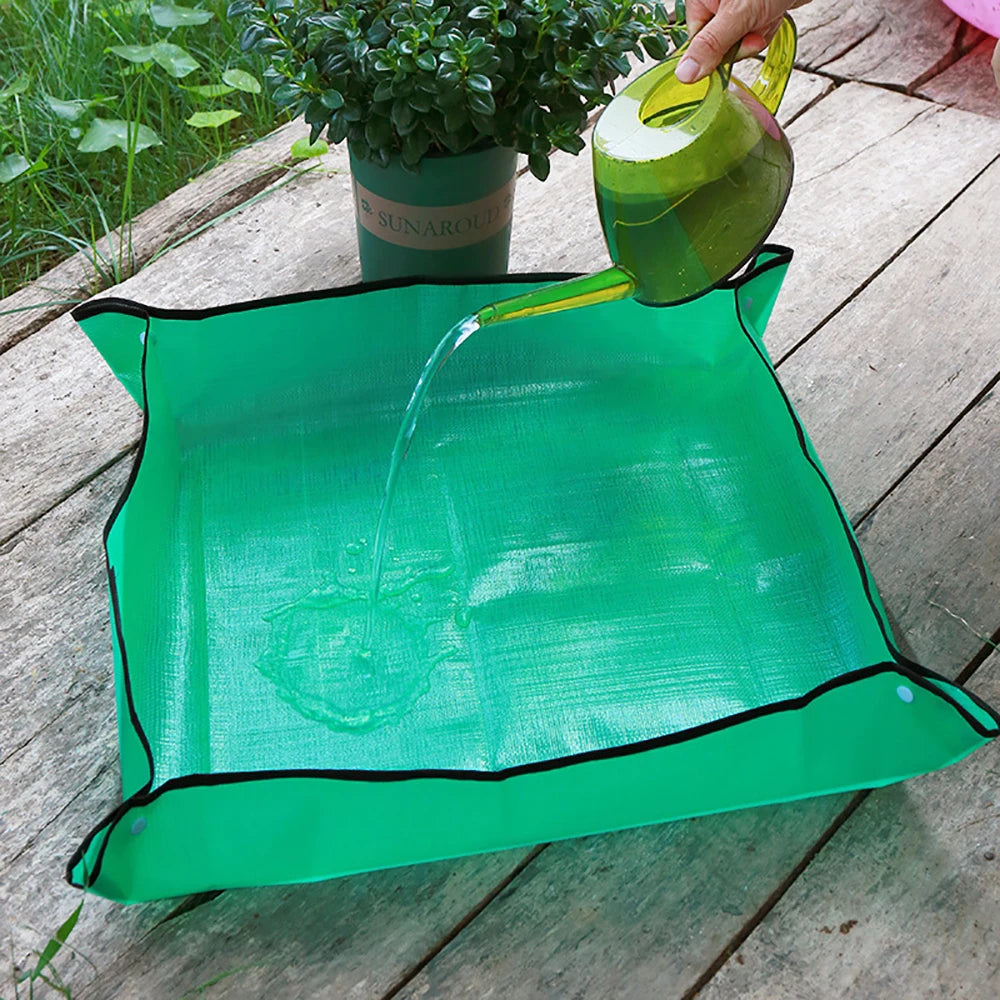 Home Gardening Soil Replacement Mat Waterproof Thickened Succulent Flower Pot Replacement Operation Floor Mat Gardening Tools