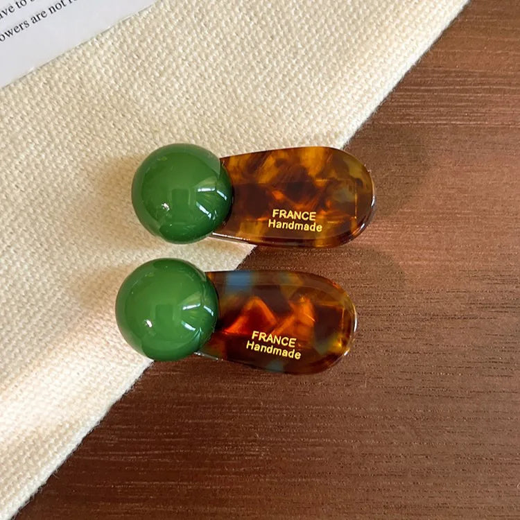 2pcs/set Mini Hair Clips for Women Sweet 3.5cm Bangs Edge Clip Cute Acetate Duckbill Girl New Arrivals Headwear Hair Accessories