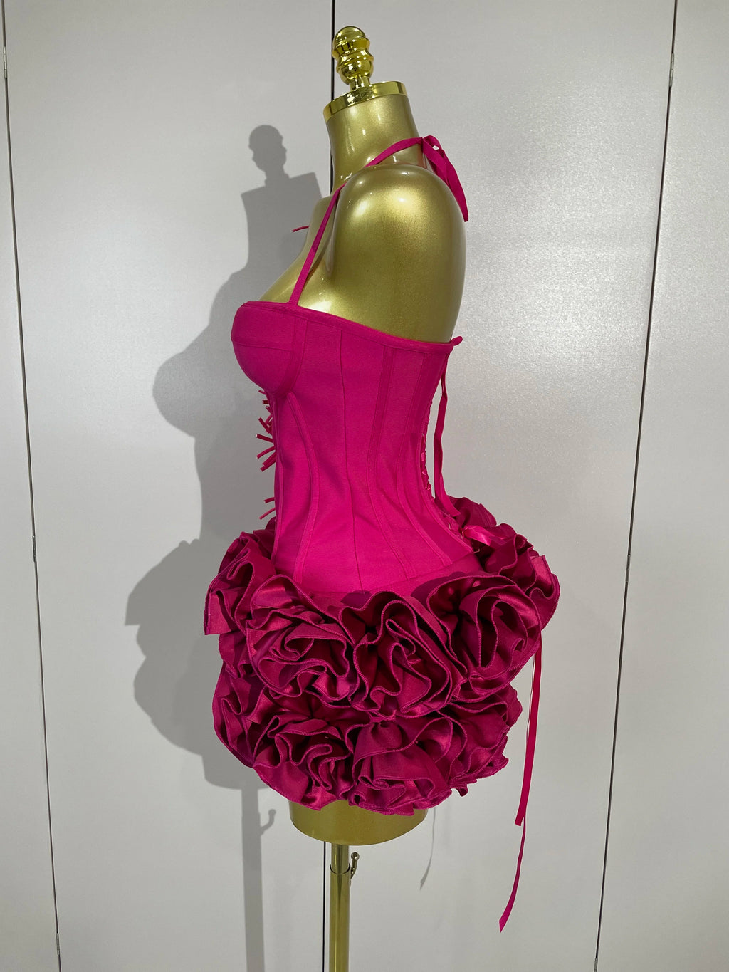 Sexy Halter Prom Gown Celebrity Club Two Piece Set Cocktail Elegant Women Fashion Luxury Birthday Party Red Black Bandage Outfit