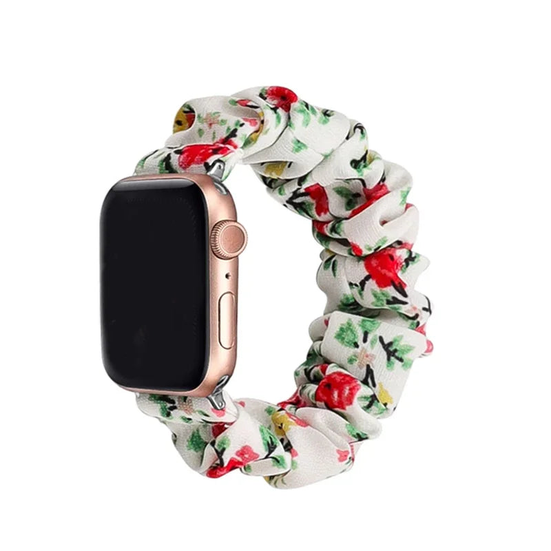 Scrunchie Strap for Apple watch band 49mm 44mm 40mm 46mm 42mm 45mm 41mm Loop Women bracelet for iWatch series 10 9 8 7 6 SE  3