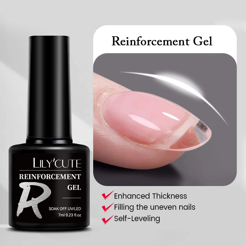 LILYCUTE 7ML Black White Color Gel Nail Polish Summer Colorful Gel Nail Art Semi Permanent UV Gel Soak Off UV LED Gel Varnishes