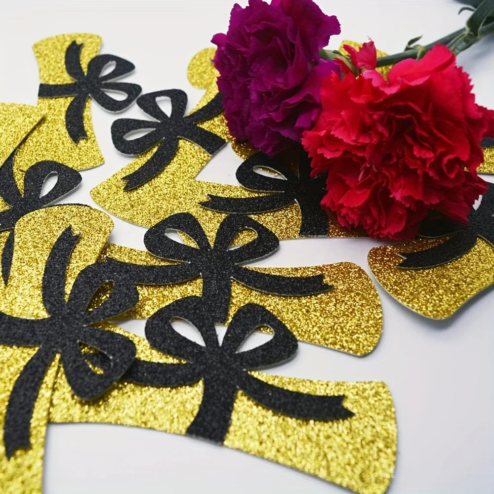 12Pcs/Pack 4 Inch Graduation Certificate Confetti, Graduation Centerpieces Congratulations Graduation Party Decorations