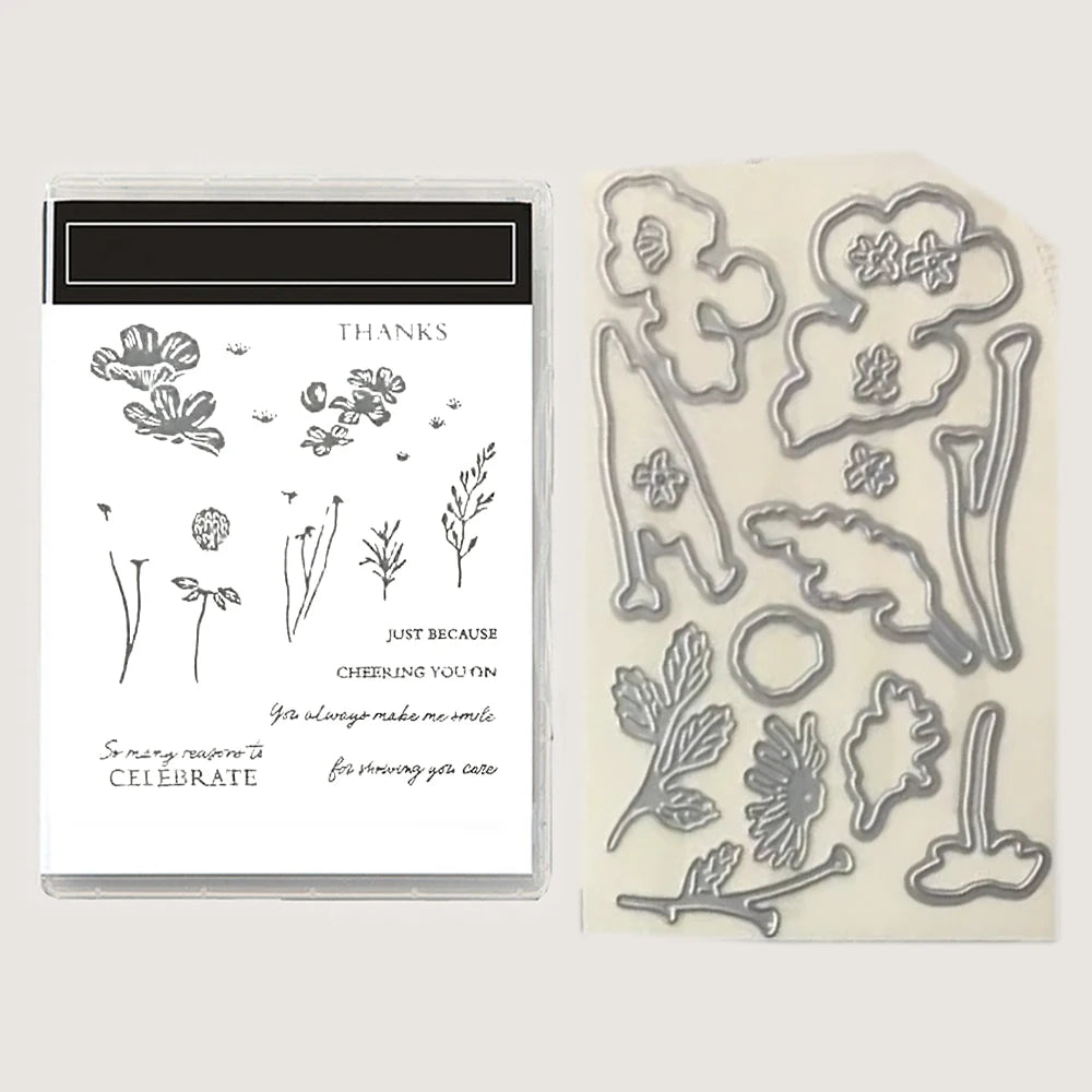 Opulent Oasis Boutique Blossoms Thanks Man Stamp Dies  DIY Greeting Scrapbook Molds Mother's Day Spring 2026 April New Arrivals