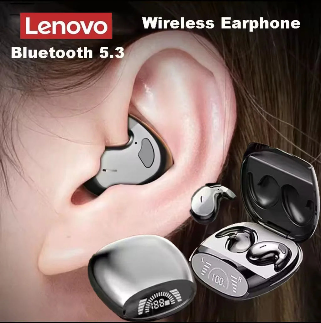 Lenovo Mini Bone Conduction Bluetooth Gaming Earphones HiFi Wireless Earphones Sleep Sports Waterproof Invisible Earphones
