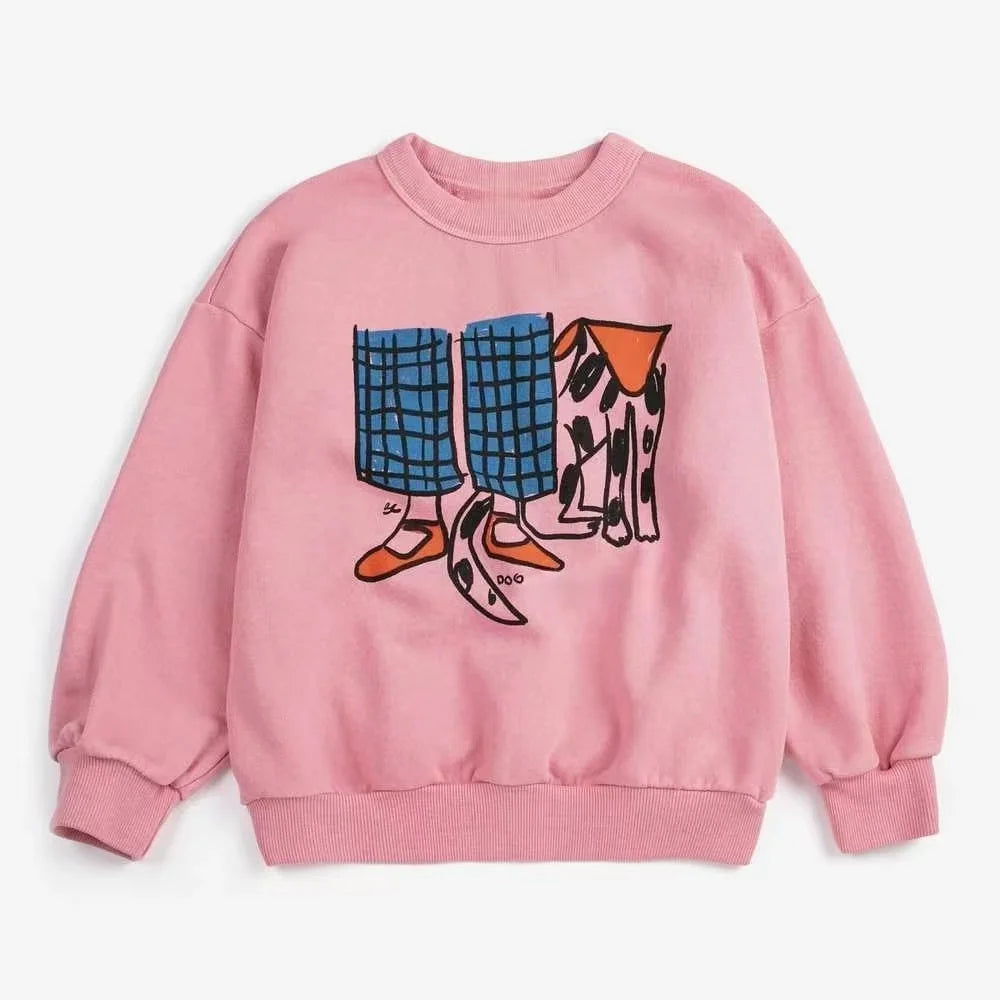 Kids' Sweatshirts 2026 Spring New Arrivals Cartoon Fashion Oversized Boys' Girls' Hoodies Cotton Cute Children's Hooded Jackets