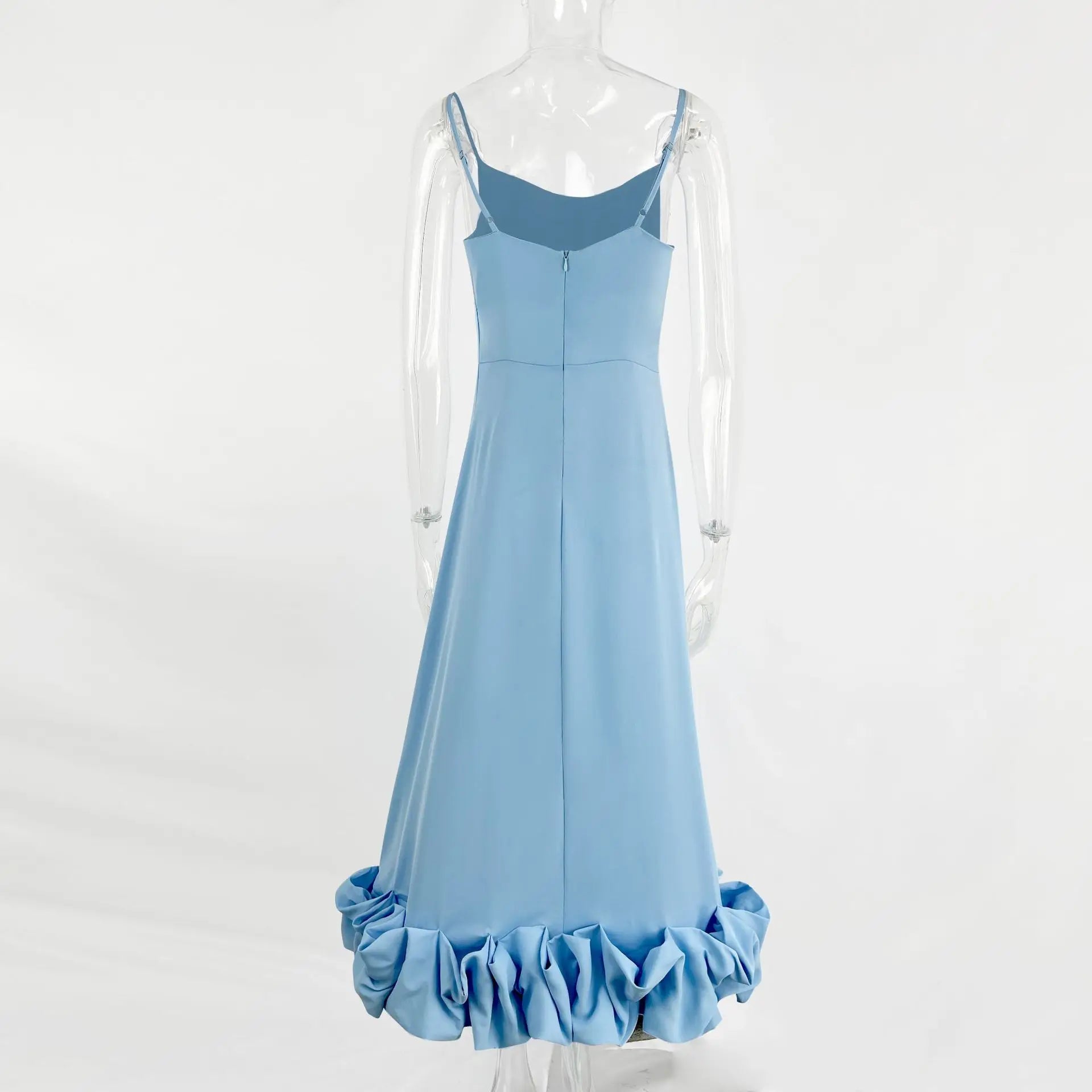 Putao Prom Dresses Fashion Square Empire Summer Party Dress Tea Length Sleeveless Chiffon Ruched Formal Evening Gowns платье жен