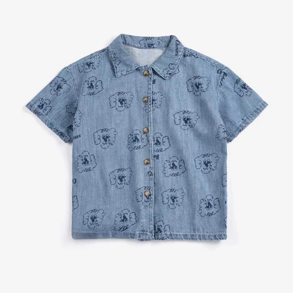 Children's Shirts & Shorts 2026 Summer New Arrivals Cartoon Fashion Boys' Short-Sleeve Cotton Printed Sweet Girls' T-Shirt Tops