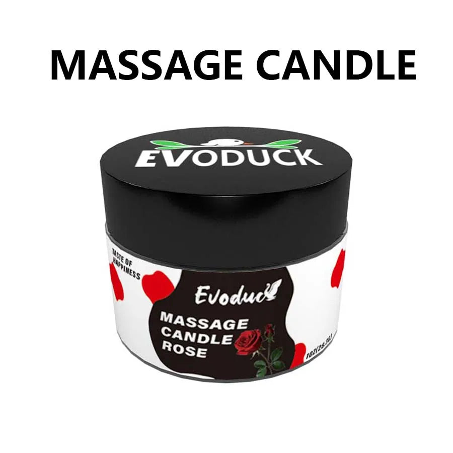 Massage Oil Candle Geranium Soy Wax Low Temp Melt Pour Body Moisturizing Skin Care Spa Bath Relaxing Couples Gift Women Birthday