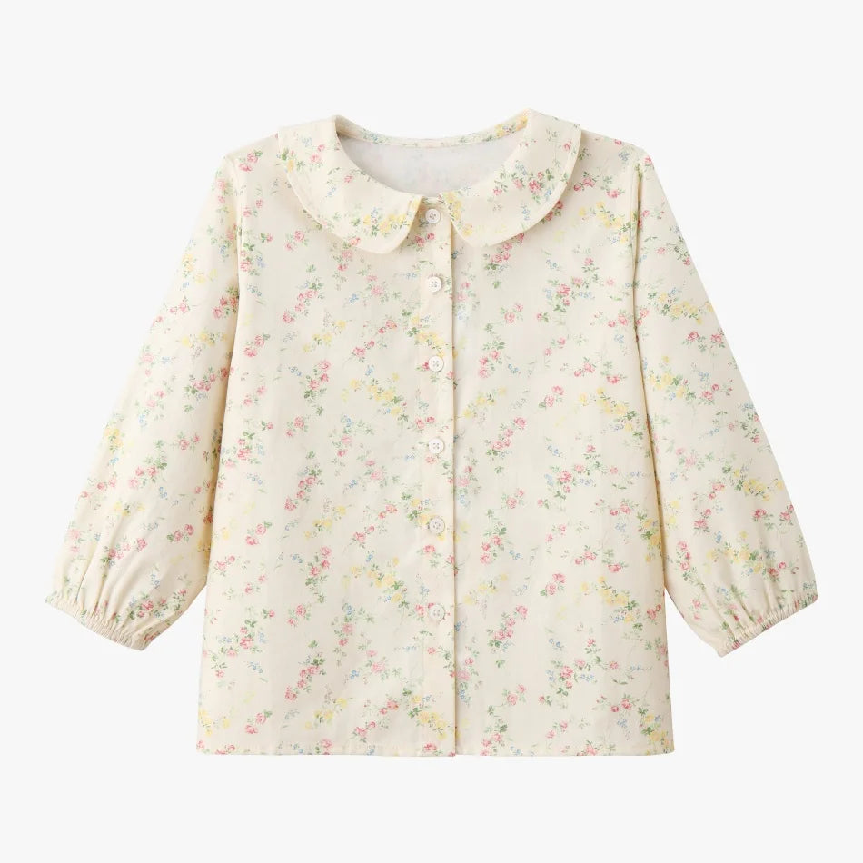 AS SS26 meadow collection pale yellow floral shabbos girls smocking dress pinstripe boys familly match clothes