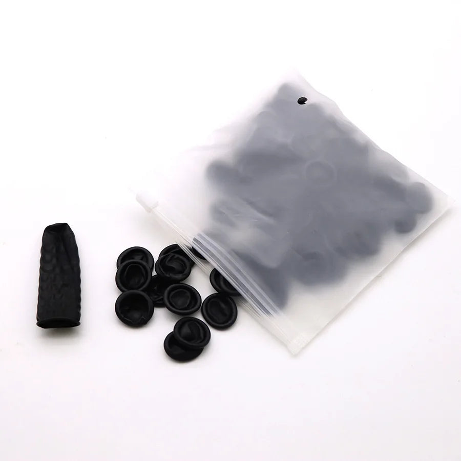 30/50/100pcs Disposable Latex Rubber Finger Cots Sets Fingertips Protector Gloves For Phone Watch Repair Tool Rubber Finger Cots