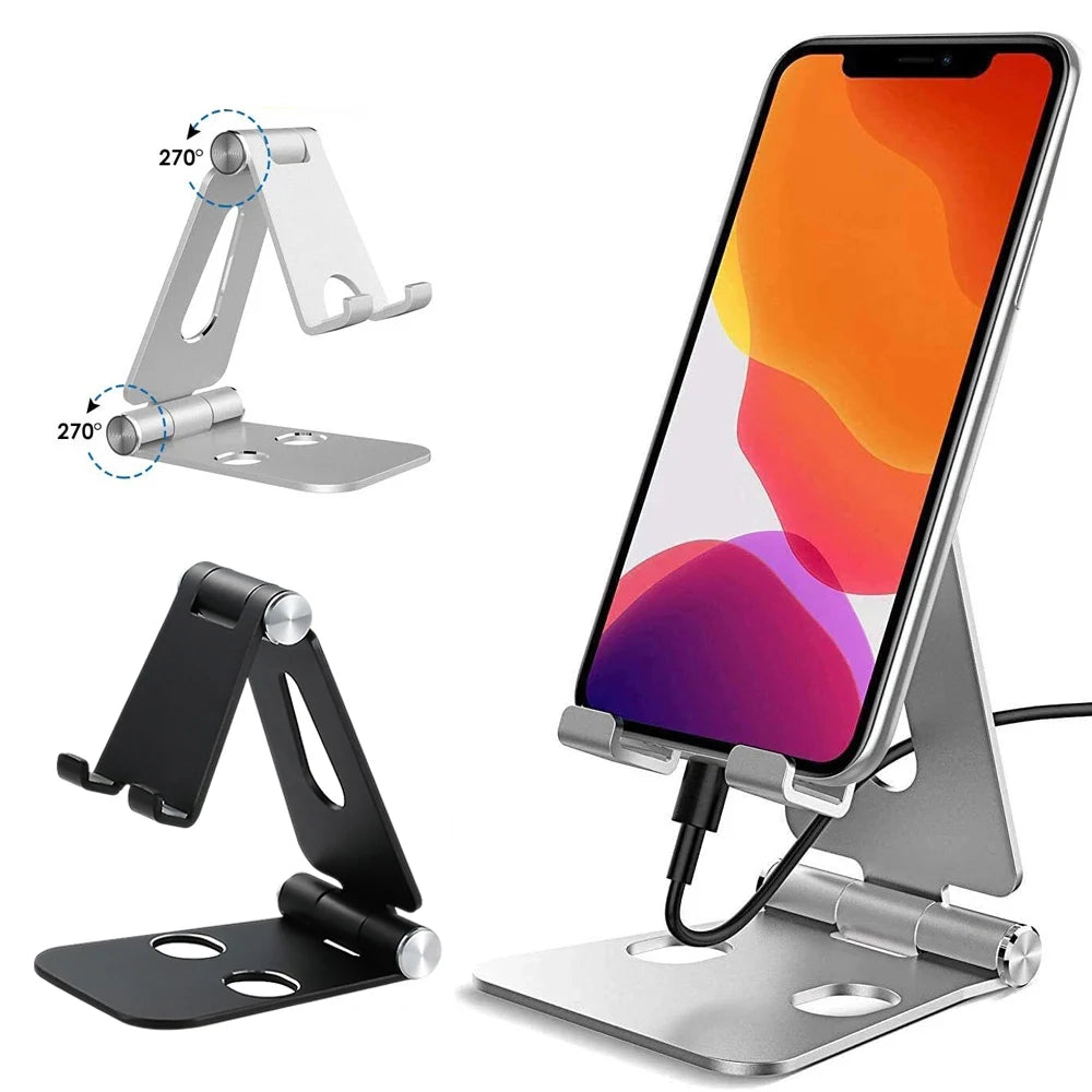 Phone Holder Stand for iPhone Xiaomi Plastic Phone Holder Foldable Mobile Phone Stand Desk