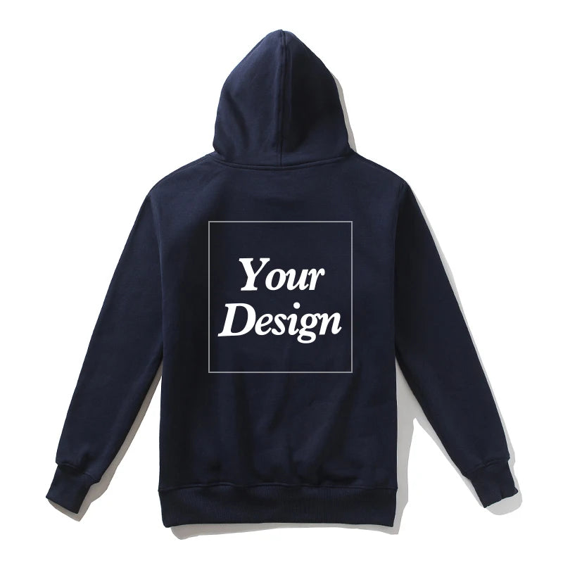 Top Quality Custom Cotton Zipper Hoodie Print Photo Text Brand Logo Men Womens Thick Fleece Autumn Winter Warm Sweatshirt 350gsm