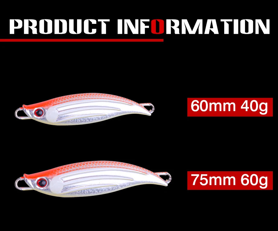 FJORD 40g 60g Metal Fishing Jig Tail Spinner Lure Spinning Sea Spoon Pike Bass New Arrivals 2025 Artificial Baits Fishing Tackle