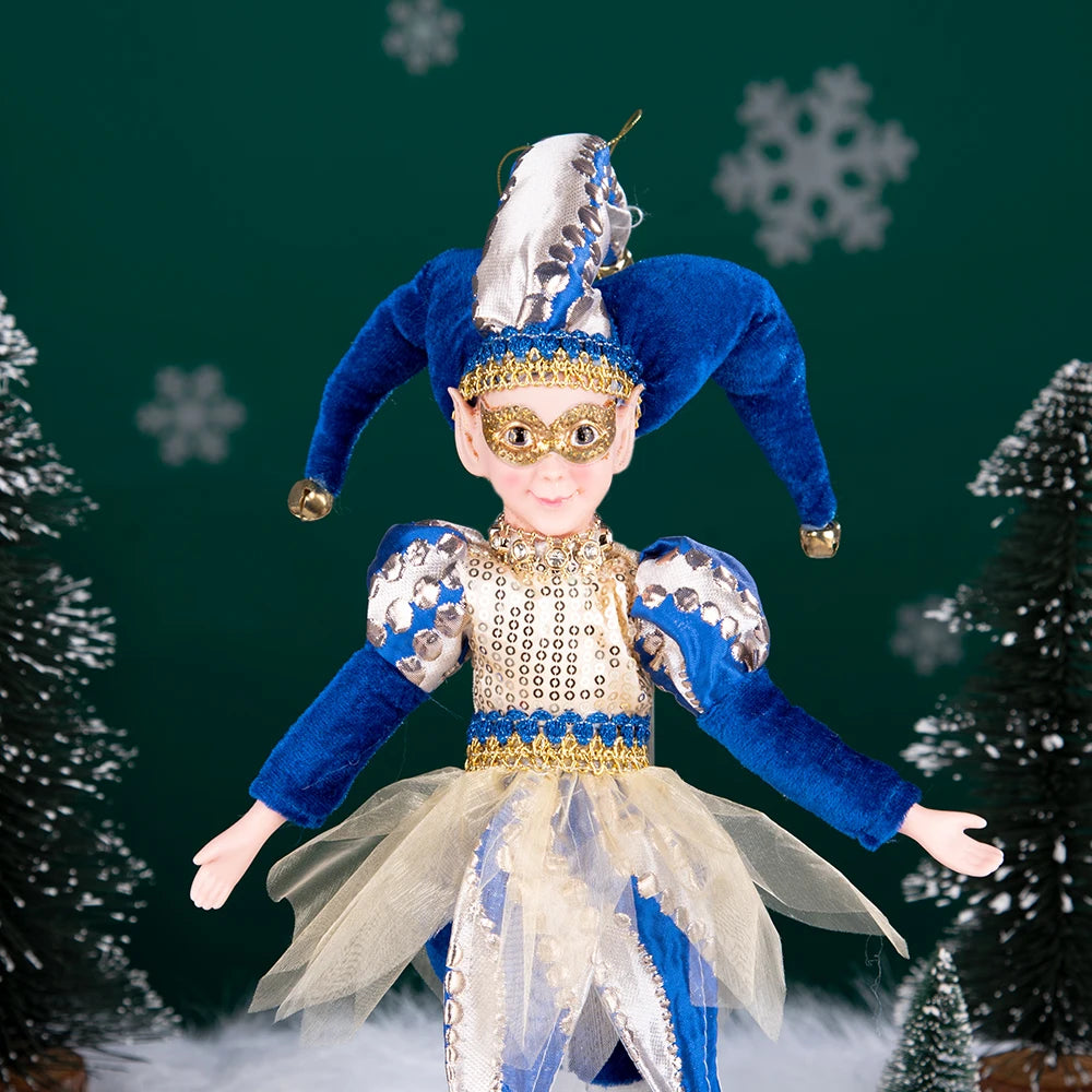 New Arrivals Christmas Decor Handmade New Year Decor Hanging Sitting Elf Plush Doll Christmas Tree Hanging Ornament Xmas Gift