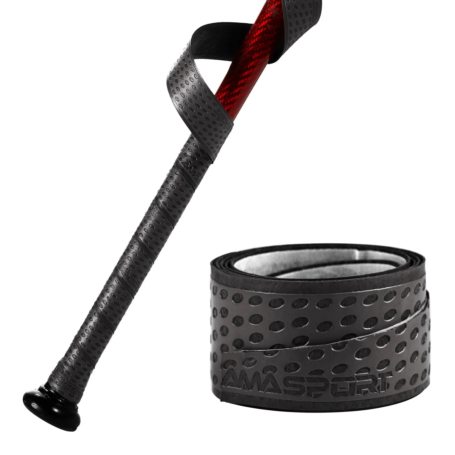 AMASPORT Baseball Bat Grip 1.1mm New Arrivals Embossed Pattern Grips for Baseball Bat Tape for Base Ball Accessories