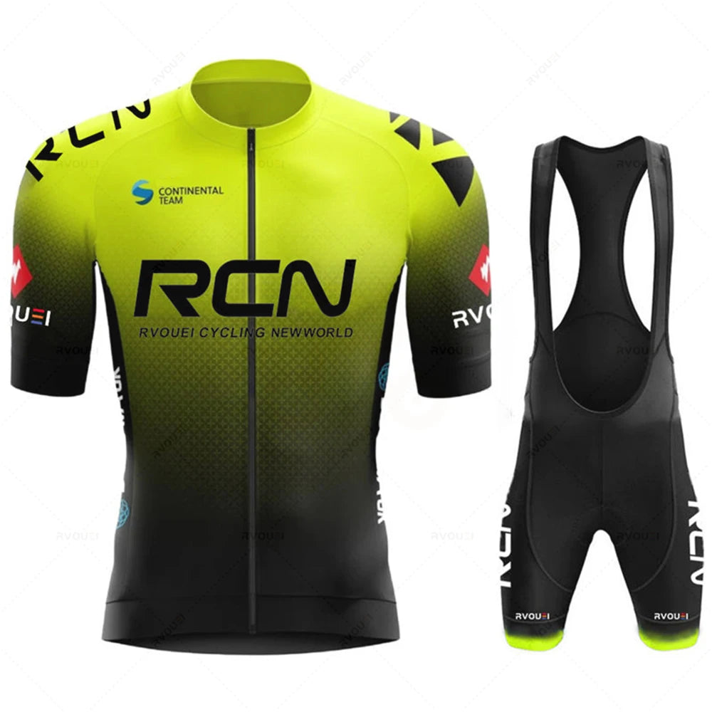 Rcn Cycling jersey Sets 2025 Men's Cycling Clothing Summer Short Sleeve MTB Bike Suit Bicycle Bike Clothes Ropa Ciclismo Hombre