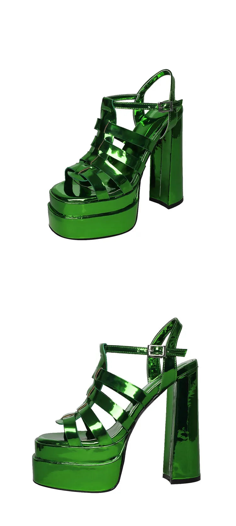 2024 Ladies High Heels Double Waterproof Platform Sandals for Women Luxury Brand Designer Summer Party Chunky Pumps and Shoes