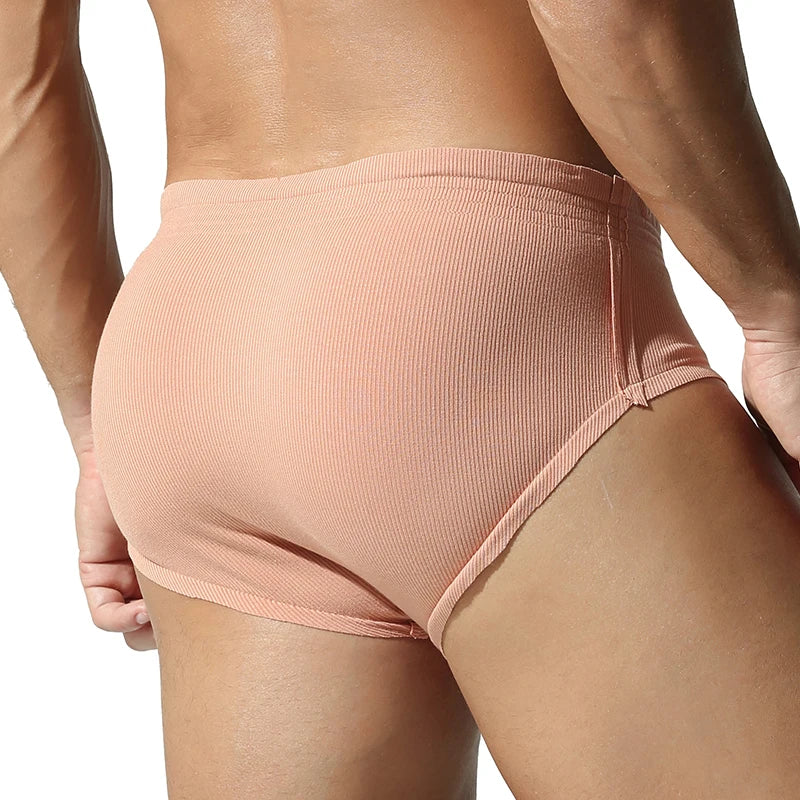 TAUWELL Men's Sexy Rib Brief Underwear Comfortable Rayon Material New Arrivals
