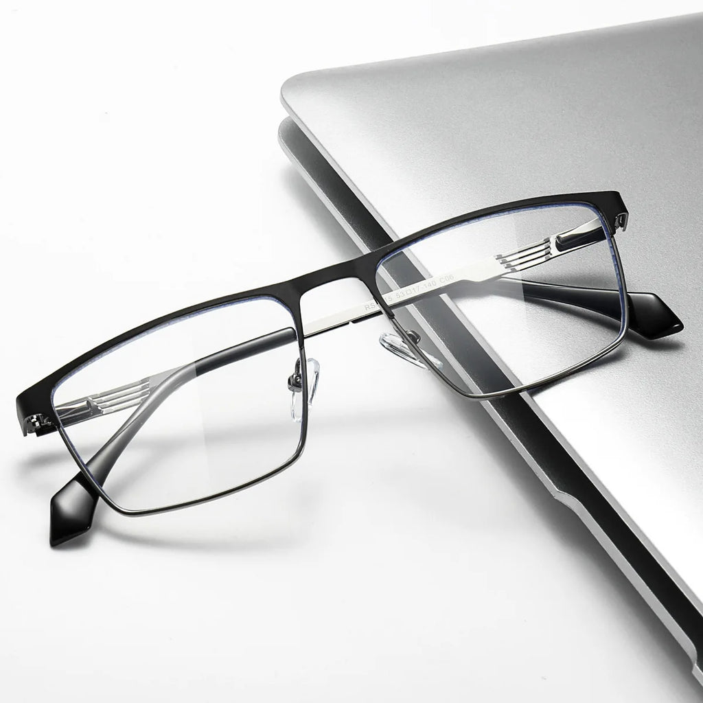 JMISUS 2025 New Arrivals Square Prescription Glasses Men Business Progressive Eyewear Plastic steel Custom Optical Eyeglasses