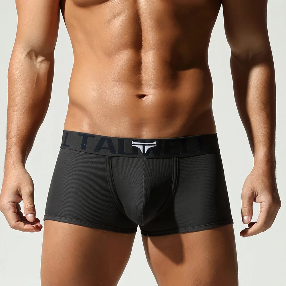 TAUWELL Mens Boxers Sexy Low-waist Underwear New Arrivals U Convex Pouch Button Underpants Boxershorts Male Panties Boxer