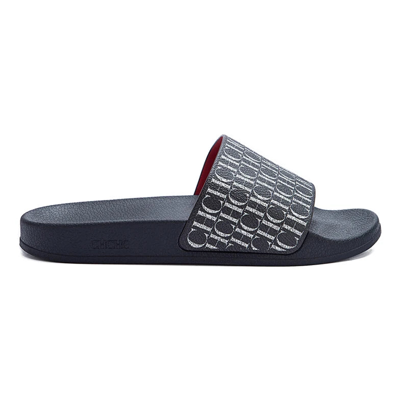 CH Women's Slippers Trendy Style Letter Print Design High Quality Beach Slippers Can Be Worn Out Premium Fashion Women's Casual