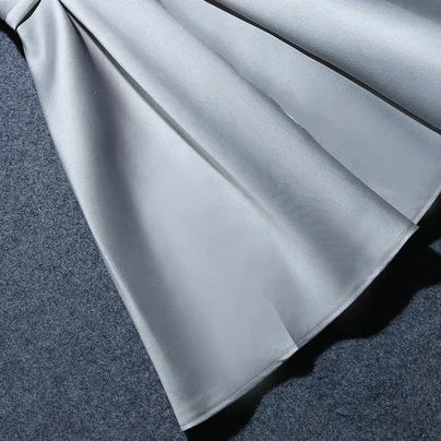 Sexy V Neck White Satin Midi Bride Dress Summer Elegant Prom Evening Wedding Bridesmaid Guest Long Party Dresses for Women 2023