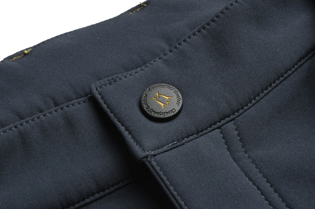 Men's Waterproof Hiking Pants Outdoor Fleece Lined Snow Ski Pants Winter Softshell Snowboard Pants