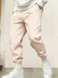 Paris Line Print Mens Sweatpant Trendy Jogging Britches Casual Comfy Long Pants Sports Basic Trousers Unisex Fashion Pant