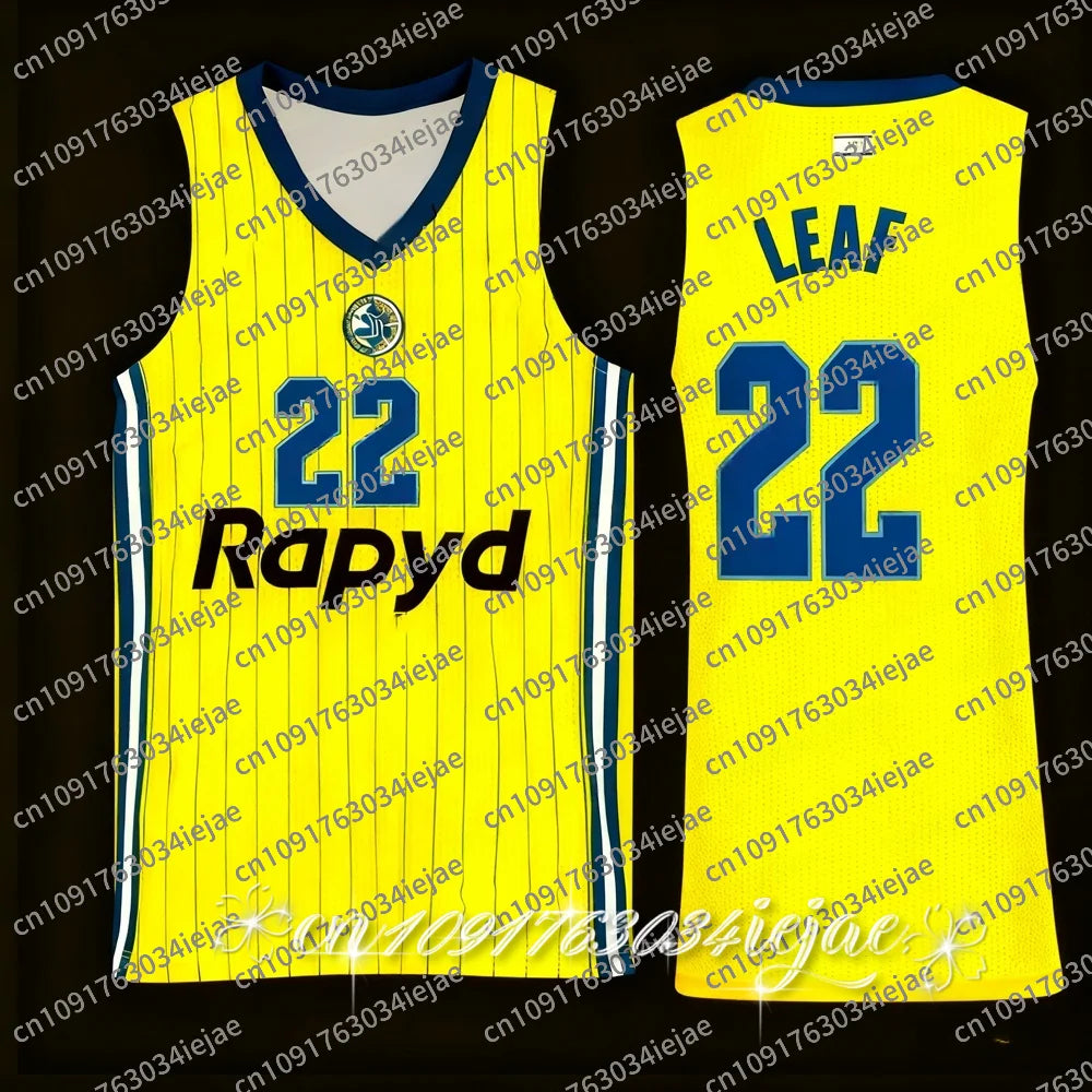 25/26 New Arrivals Lsraeli Adult Men's Basketball Vest Maccabi Tel Aviv Basketball Jersey Kids Basketball Training Uniform