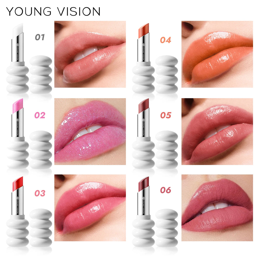 5 Colors Nourishing Light Lipstick Long Lasting Colors Easy to Apply Lip Moisturizing lip balm lip care
