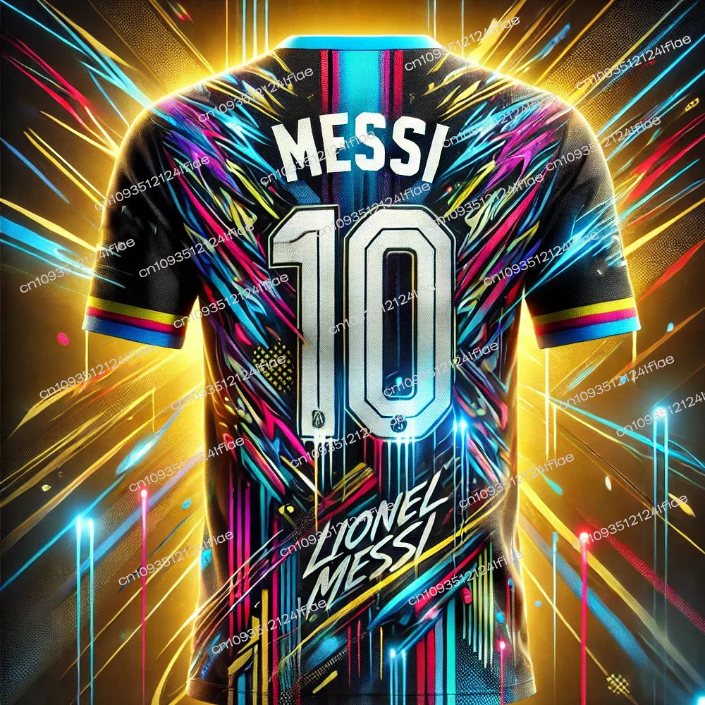 New Arrivals Messi Lpecial Edition Football Jersey T-shirt Outdoor Sports T-shirt Football Training Suit Fan Special Jersey Kit