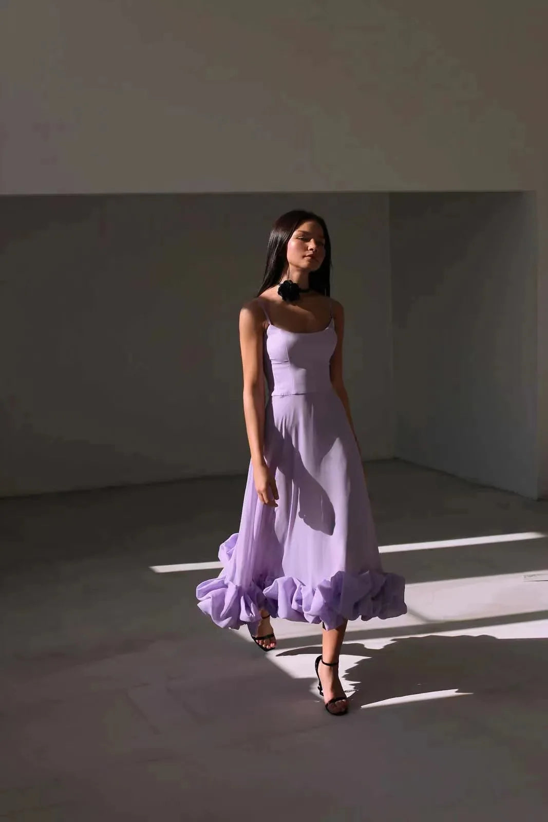 Putao Prom Dresses Fashion Square Empire Summer Party Dress Tea Length Sleeveless Chiffon Ruched Formal Evening Gowns платье жен