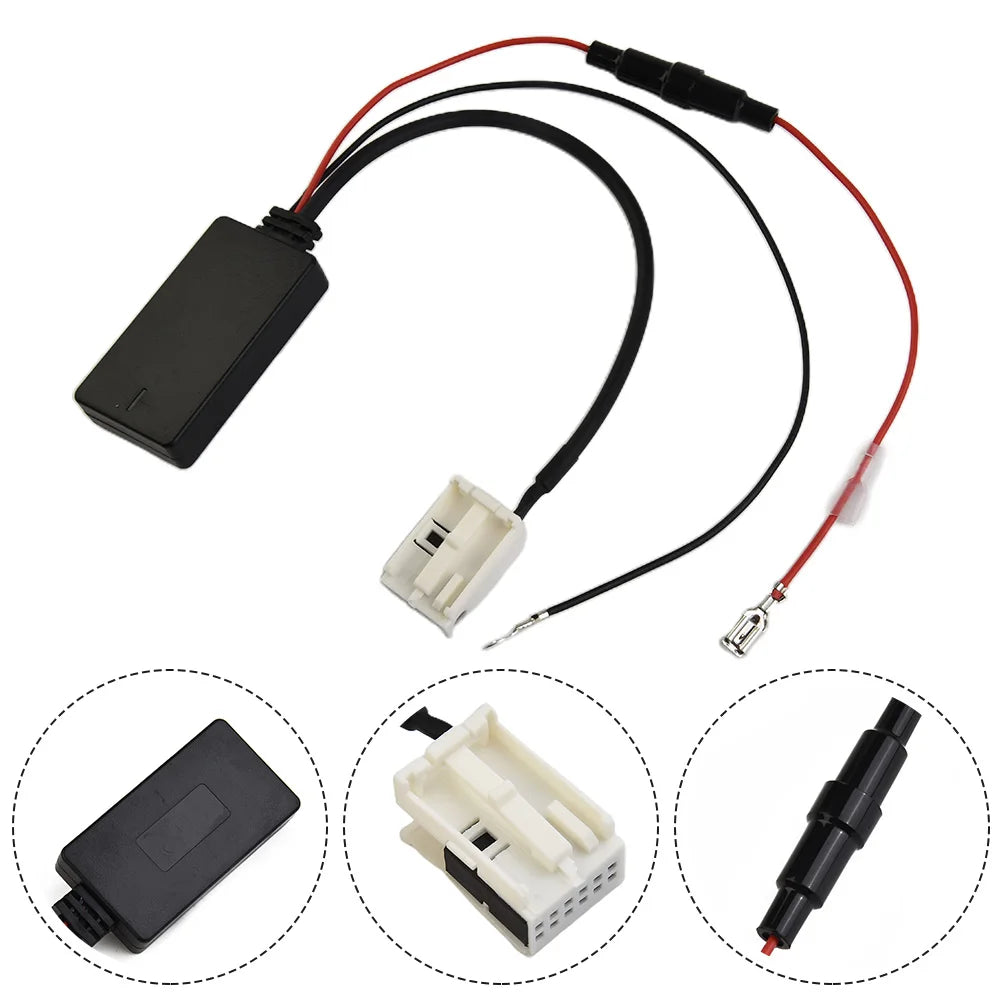 1×Car Wireless Bluetooth- Receiver Module For Passat- Touran- For Golf 5 6 RCD RNS 210 310 315 510 Music Audio Stereo Adaptor