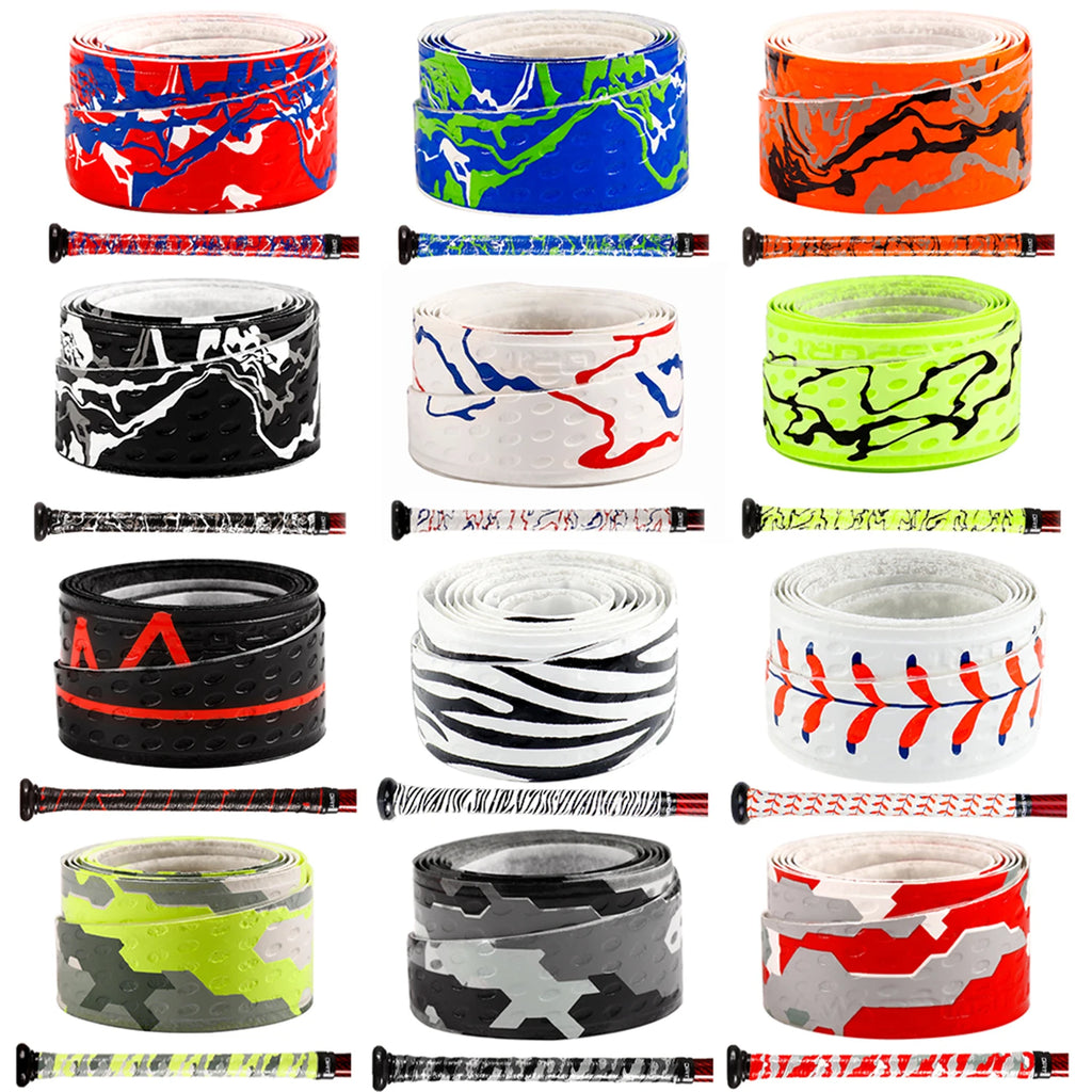 AMASPORT Baseball Bat Grip 1.1mm New Arrivals Embossed Pattern Grips for Baseball Bat Tape for Base Ball Accessories