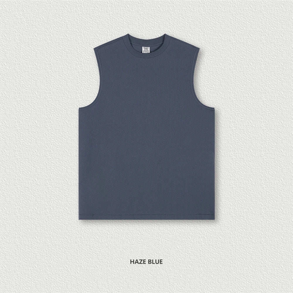 ZODF Trendy 2024 Men Quick Dry 230gsm Tank Tops Unisex Women Summer Breathable Cool Feeling Loose Sleeveless Tees Vest HY0772