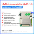 JiaBaiDa Automized Identify 7s-14s 7S 8S 9S 10S 11S 12S 13S 14S 20A 30A 40A 50A LFP NMC Smart BMS 24V 36V 48V